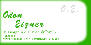 odon eizner business card
